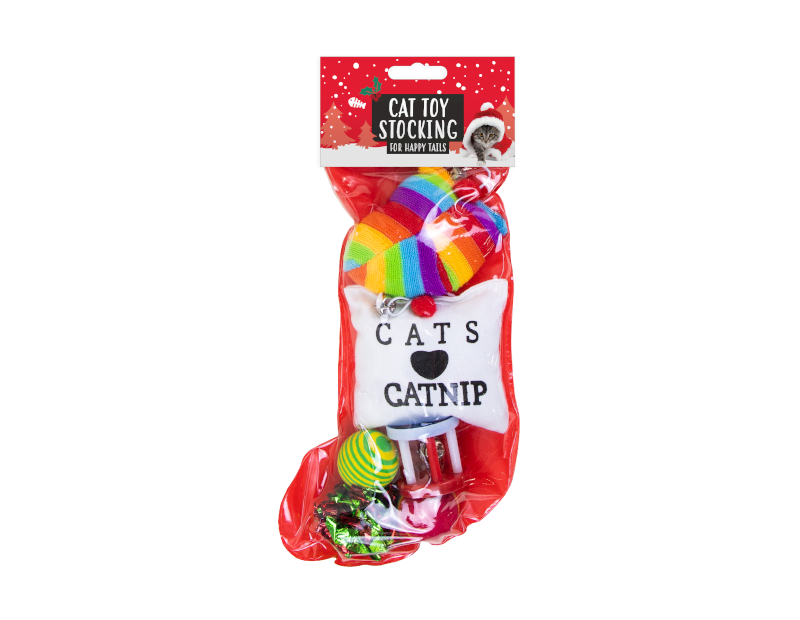 Christmas Cat Toy Stocking Christmas Cat Toy Stocking