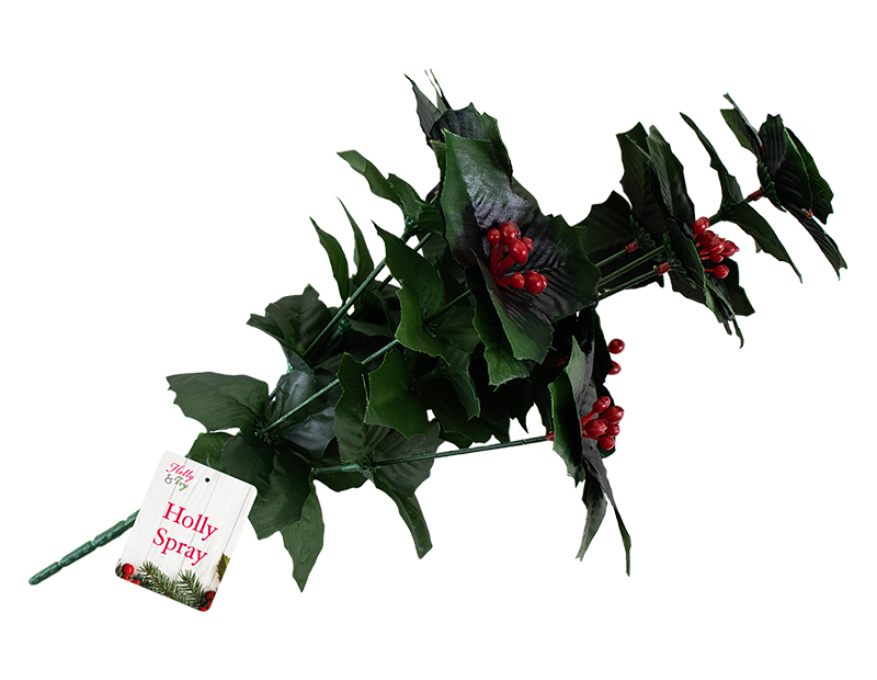 Decorative Christmas Holly Spray Decorative Christmas Holly Spray