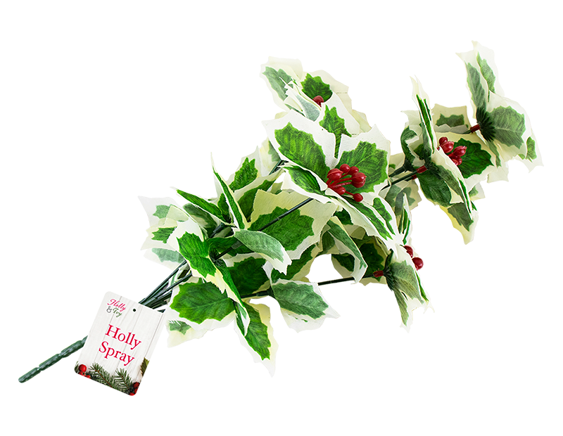 Decorative Christmas Holly Spray Decorative Christmas Holly Spray