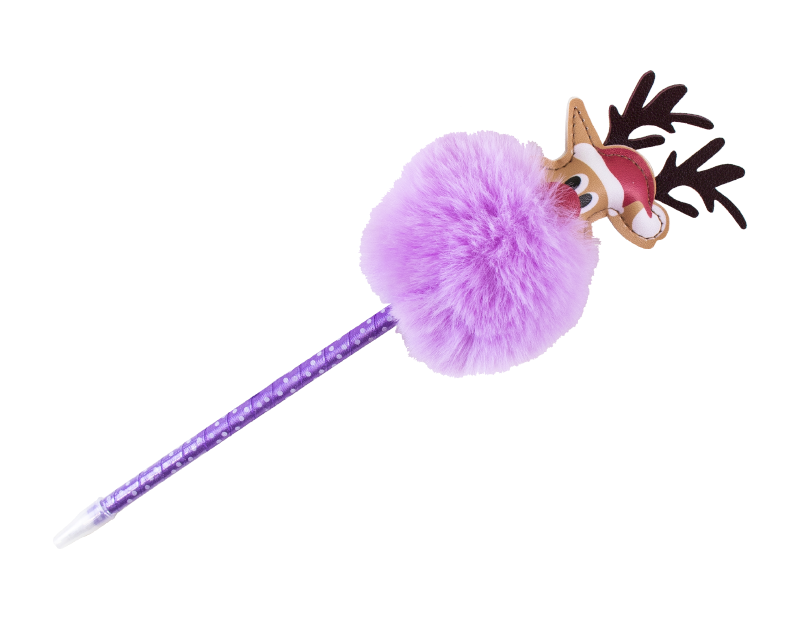 Christmas Pom Pom Pen With PDQ Christmas Pom Pom Pen With PDQ