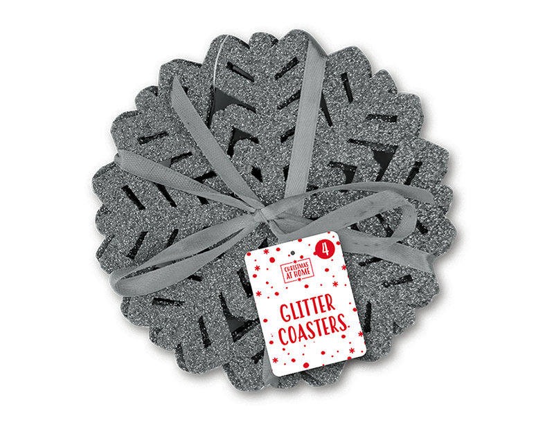 Glitter Felt Coasters 4 Pack Glitter Felt Coasters 4 Pack