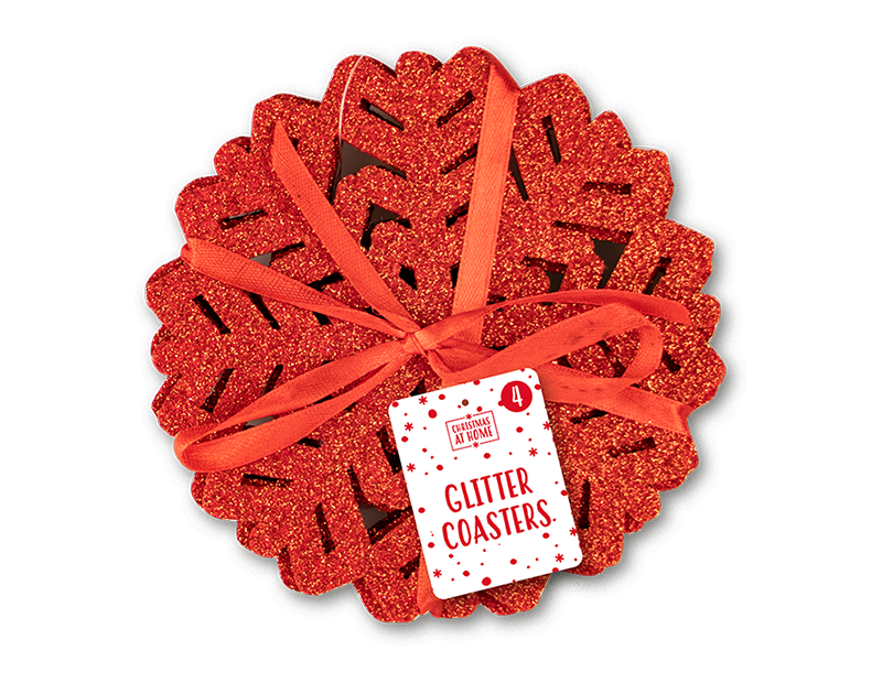 Glitter Felt Coasters 4 Pack Glitter Felt Coasters 4 Pack