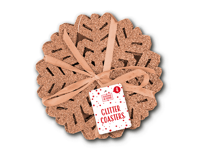 Glitter Felt Coasters 4 Pack Glitter Felt Coasters 4 Pack