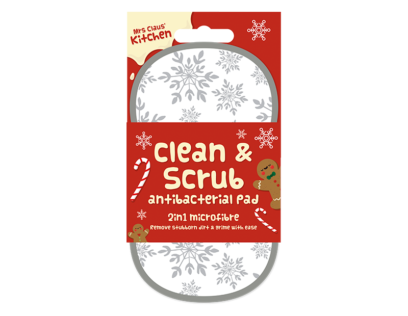 Christmas 2 in 1 Antibacterial Scrubbing Pad Christmas 2 in 1 Antibacterial Scrubbing Pad