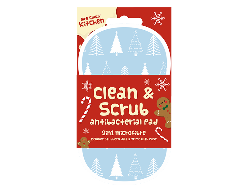 Christmas 2 in 1 Antibacterial Scrubbing Pad Christmas 2 in 1 Antibacterial Scrubbing Pad