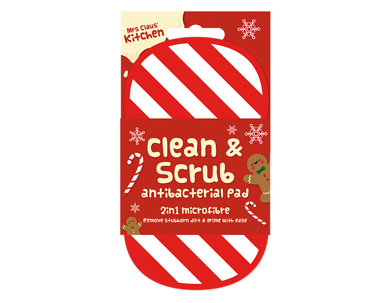 Christmas 2 in 1 Antibacterial Scrubbing Pad Christmas 2 in 1 Antibacterial Scrubbing Pad