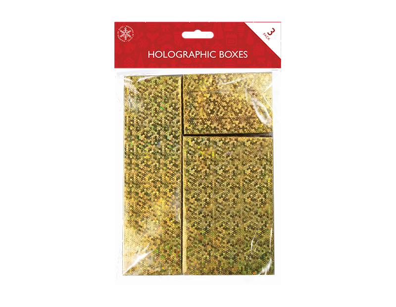 Holographic Boxes 3 Pack Holographic Boxes 3 Pack