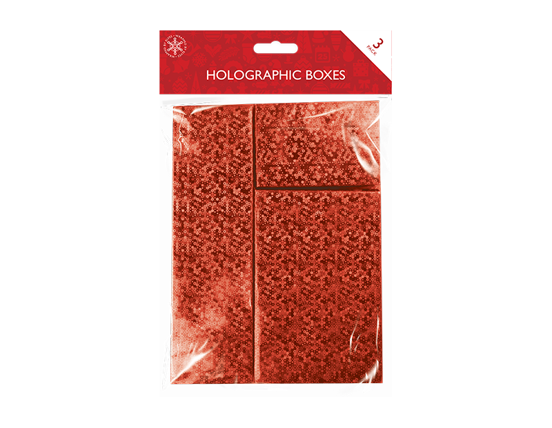 Holographic Boxes 3 Pack Holographic Boxes 3 Pack