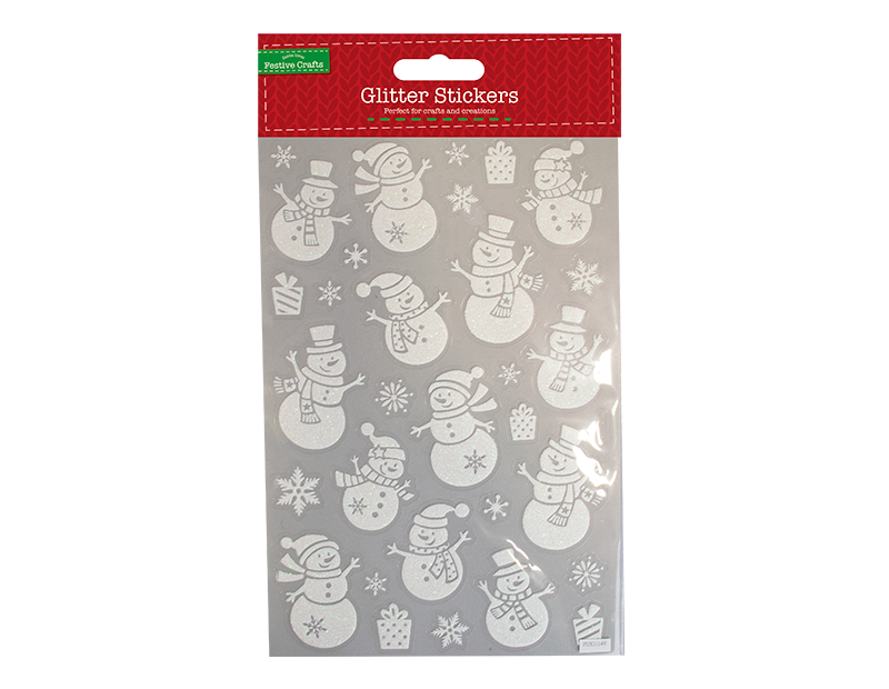Xmas Glitter Finish Stickers Xmas Glitter Finish Stickers