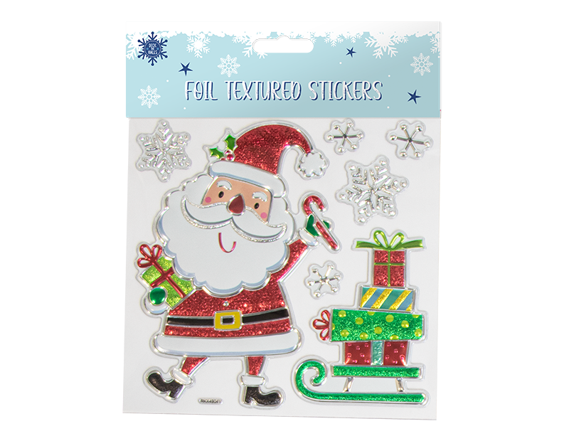 Xmas Foil Textured Wall Stickers Xmas Foil Textured Wall Stickers