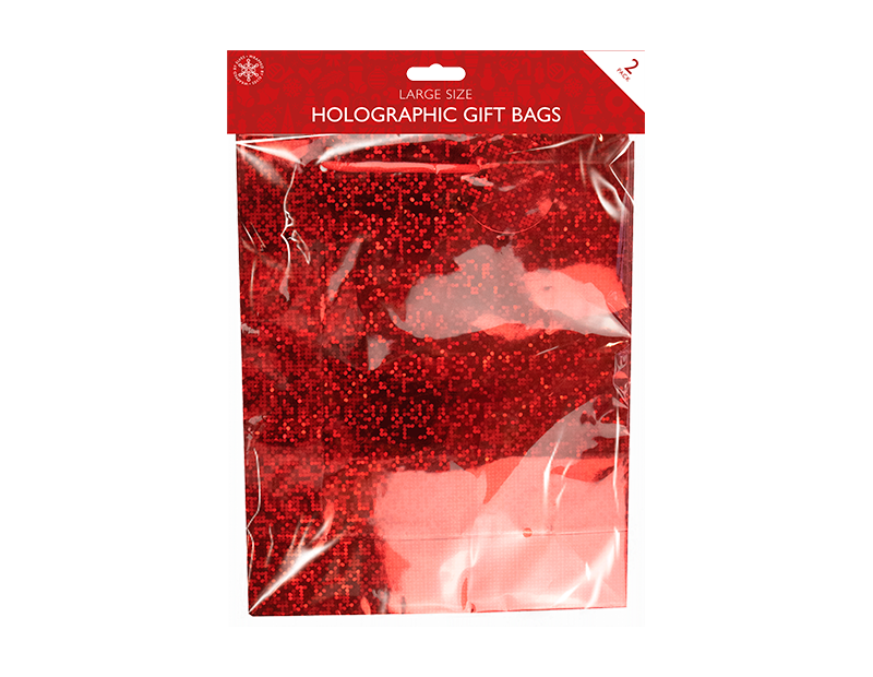 Holographic Large Gift Bags 2 Pack Holographic Large Gift Bags 2 Pack