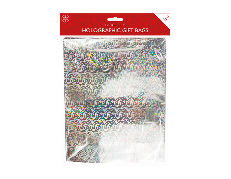 Holographic Large Gift Bags 2 Pack Holographic Large Gift Bags 2 Pack