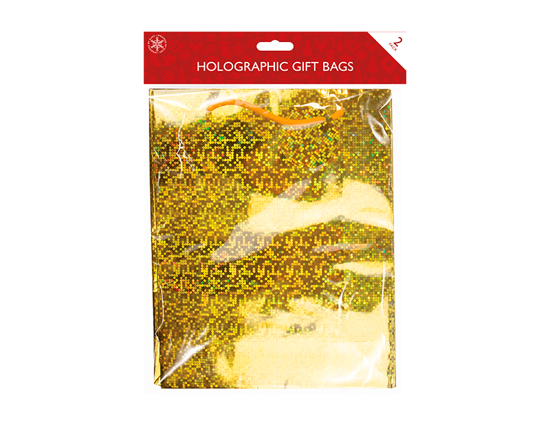 Holographic Large Gift Bags 2 Pack Holographic Large Gift Bags 2 Pack