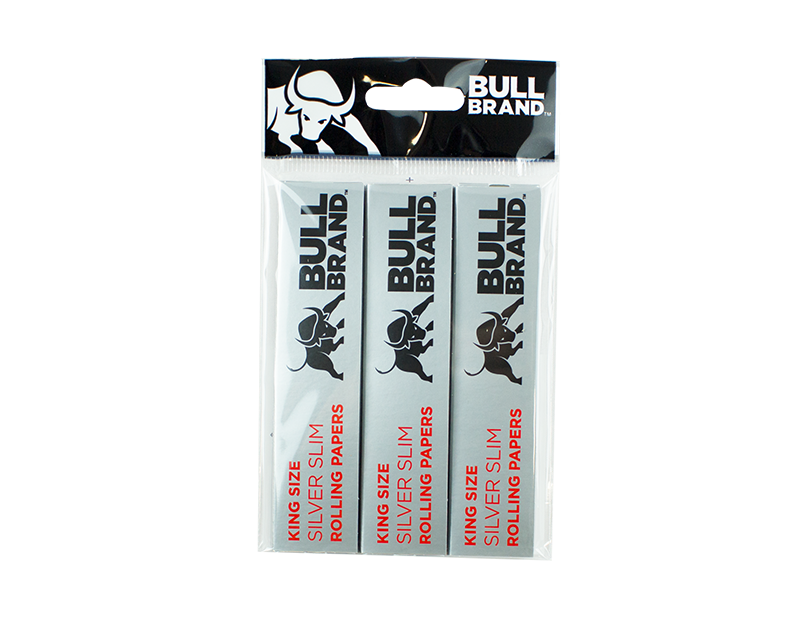 Bull Brand Silver Rolling Papers - 3 Pack