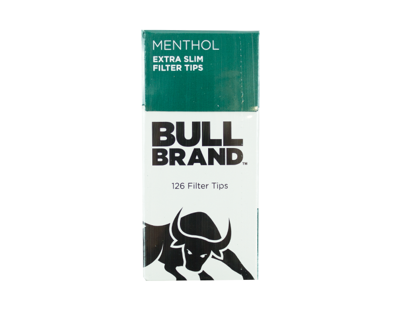 Bull Brand Extra Slim Menthol Filter Tips - Twin Pack