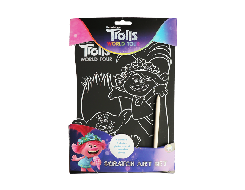 Trolls Scratch Art Set