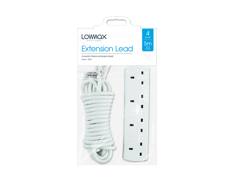 4 Socket Extension Lead 5m 4 Socket Extension Lead 5m