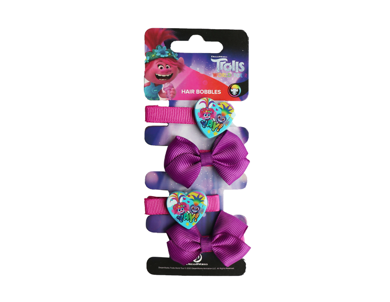 Trolls Hair Sliders - 4 Pack
