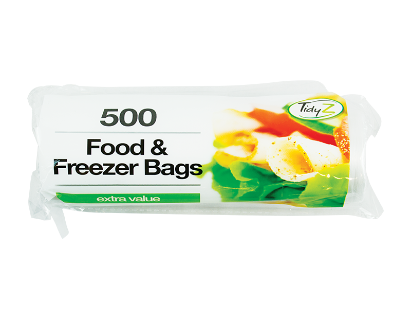 Food & Freezer Bags - 500 Pack