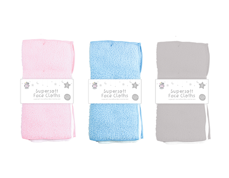 Baby Face Cloths - 3 Pack Baby Face Cloths - 3 Pack