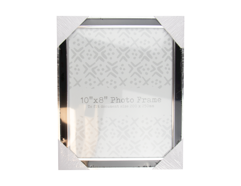 Black & Silver Photo Frame 10" x 8"