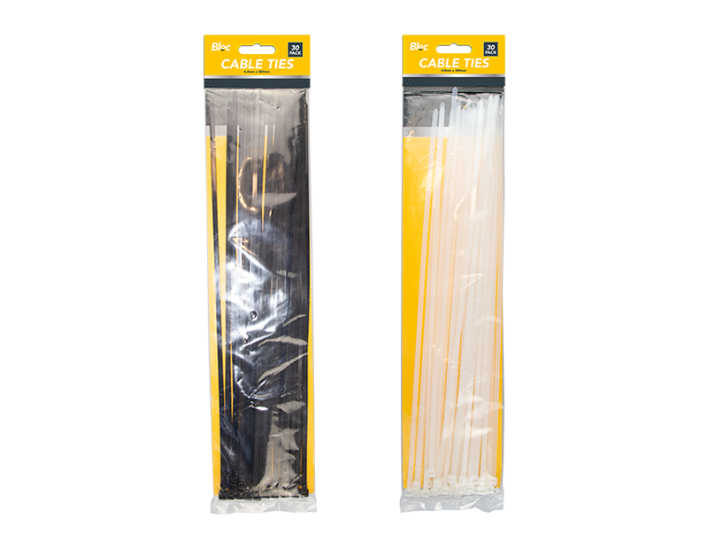 Cable Ties 4.8mm x 380mm - 30 Pack Cable Ties 4.8mm x 380mm - 30 Pack
