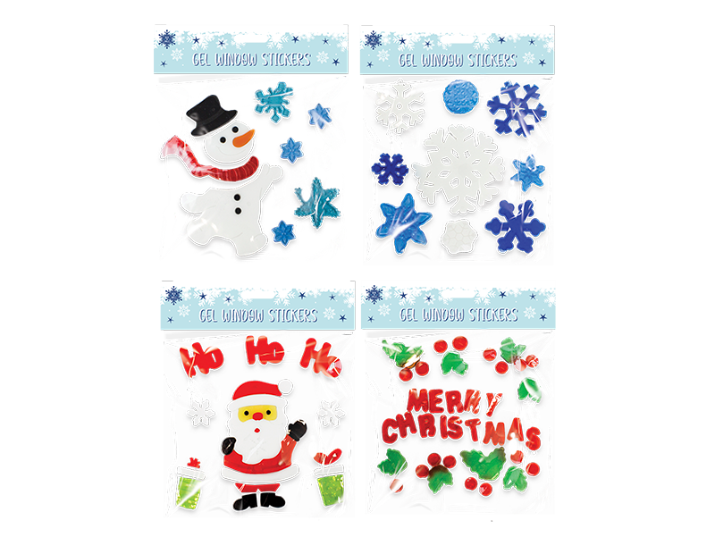 Christmas Gel Window Stickers Christmas Gel Window Stickers