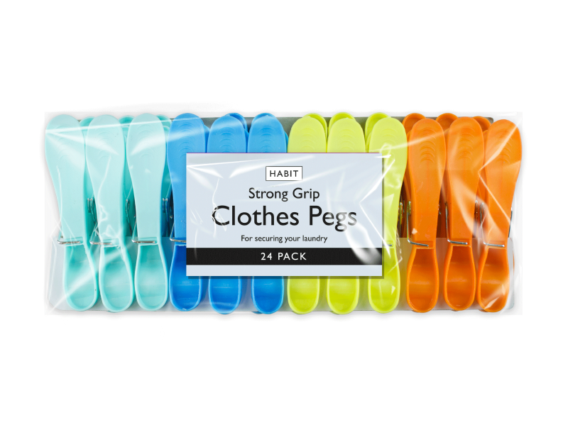 Strong Grip Clothes Pegs - 24 Pack Strong Grip Clothes Pegs - 24 Pack