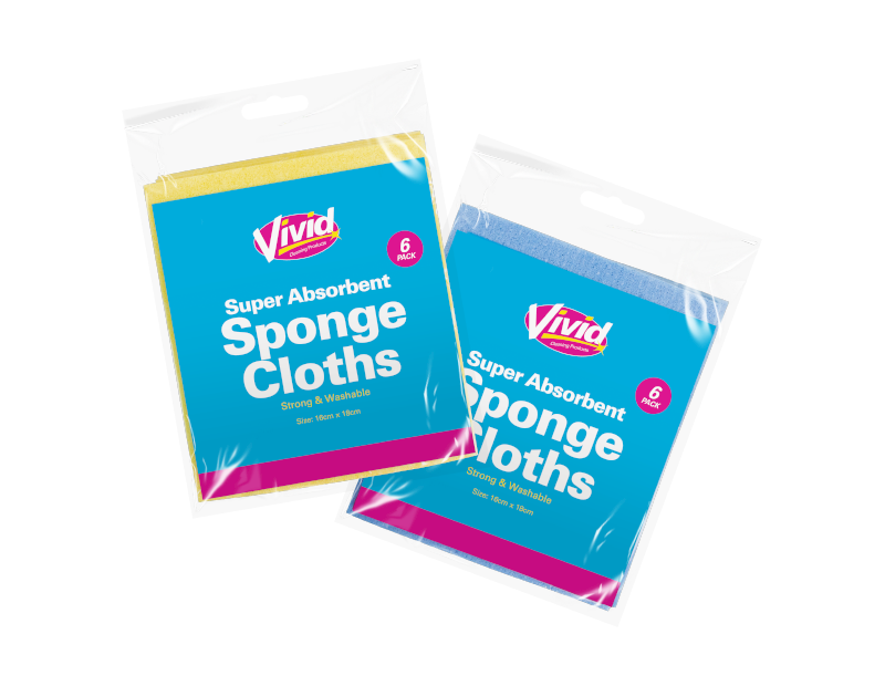 Super Absorbent Sponge Cloths - 6 Pack Super Absorbent Sponge Cloths - 6 Pack