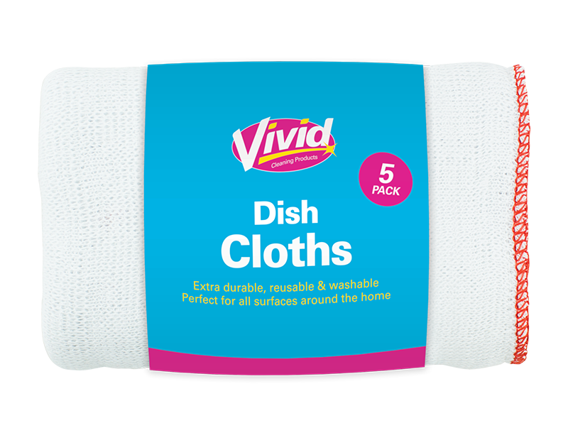 Dish Cloths - 5 Pack Dish Cloths - 5 Pack
