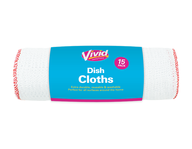 Dish Cloths - 15 Pack Dish Cloths - 15 Pack