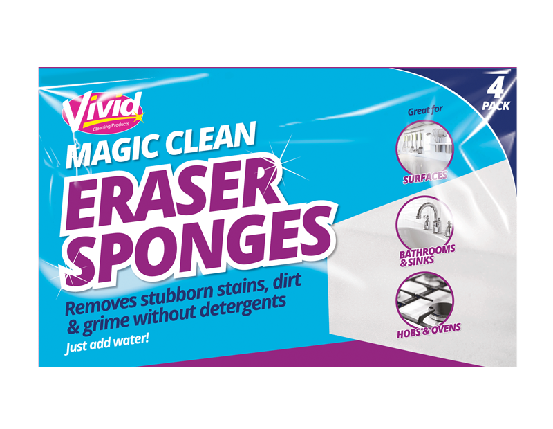 Cleaning Eraser Sponges - 4 Pack Cleaning Eraser Sponges - 4 Pack
