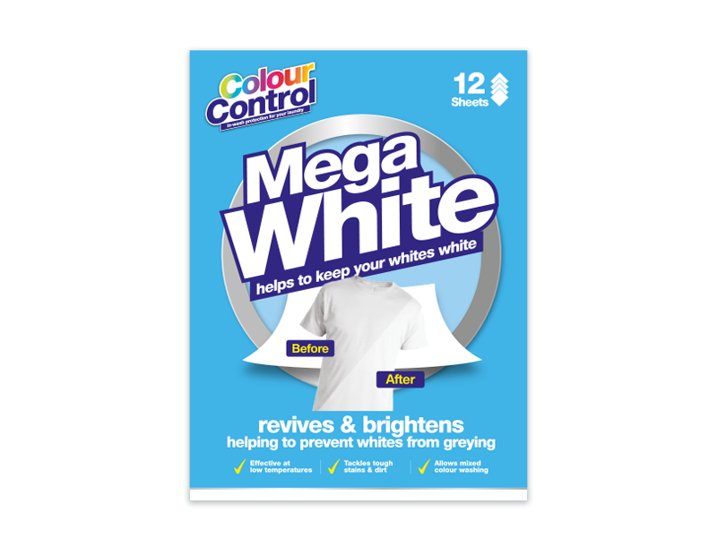 Mega White Laundry Sheets - 12 Pack