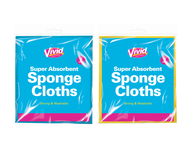 Sponge Cloths - 5 Pack Sponge Cloths - 5 Pack