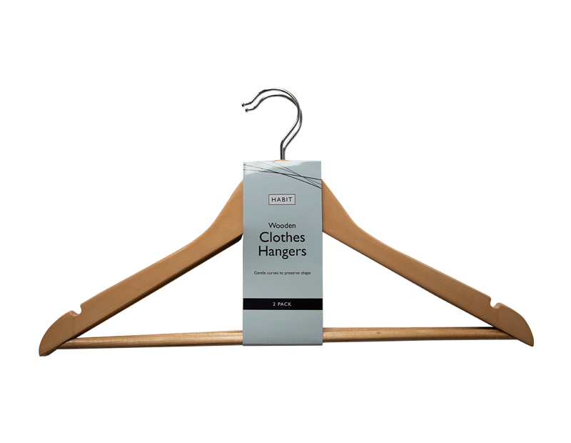 Wooden Hangers - 2 Pack