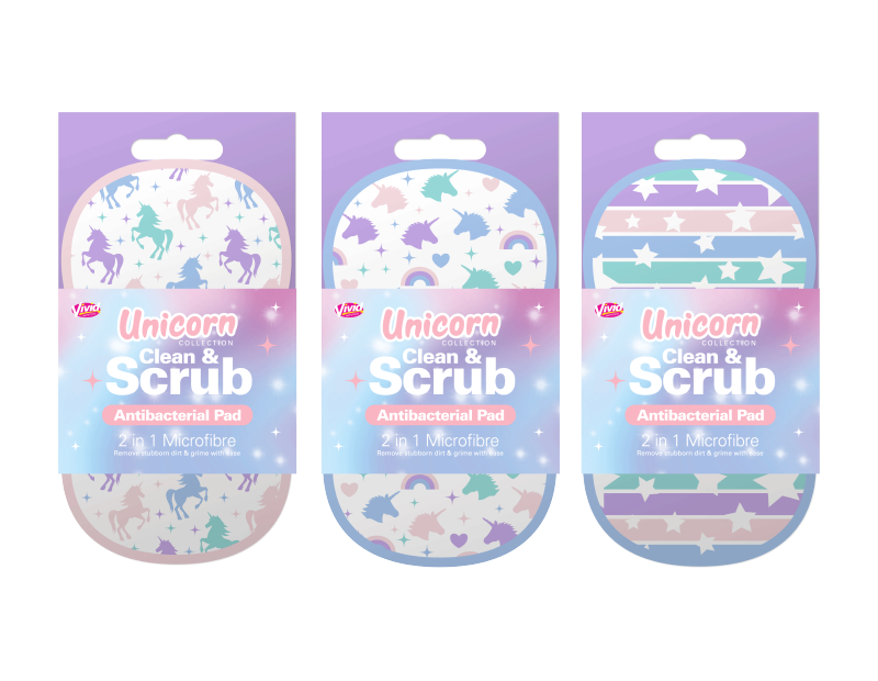 2 in 1 Antibacterial Scrubbing Pad - Unicorn 2 in 1 Antibacterial Scrubbing Pad - Unicorn