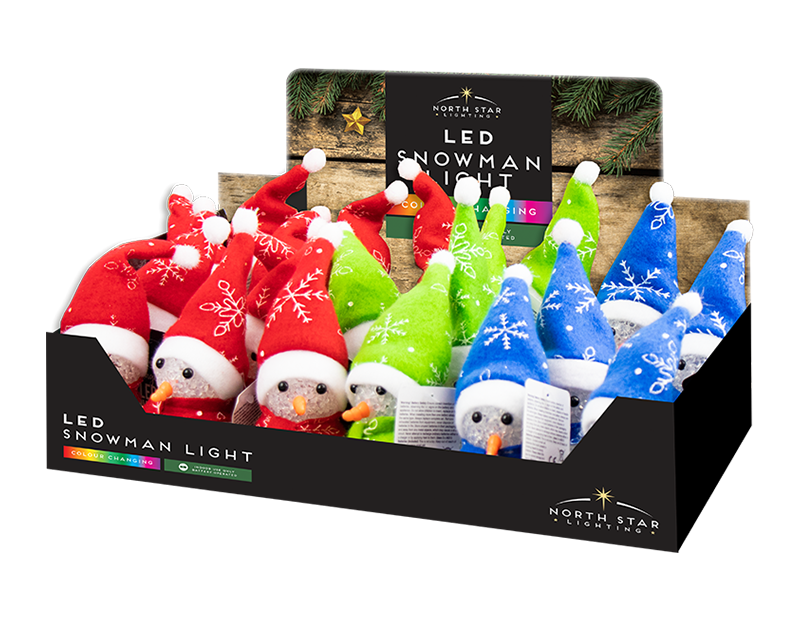 Colour Changing LED Snowman With PDQ Colour Changing LED Snowman With PDQ