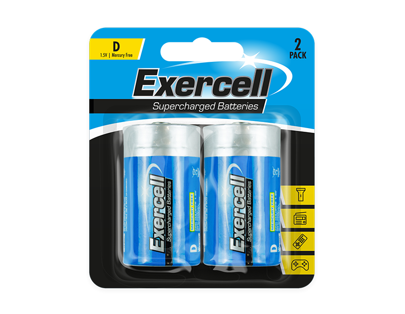 D Batteries - 2 Pack