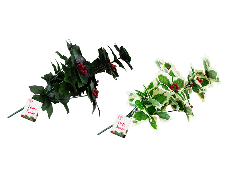 Decorative Christmas Holly Spray Decorative Christmas Holly Spray