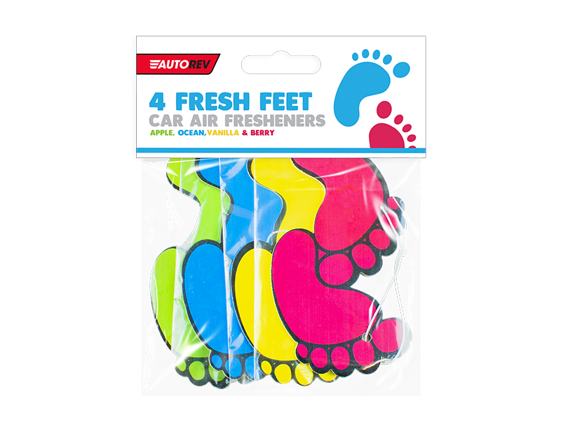 Fresh Feet Car Air Fresheners - 4 Pack Fresh Feet Car Air Fresheners - 4 Pack