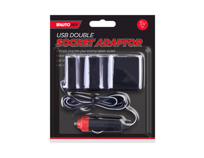 USB & Double Socket Adaptor USB & Double Socket Adaptor