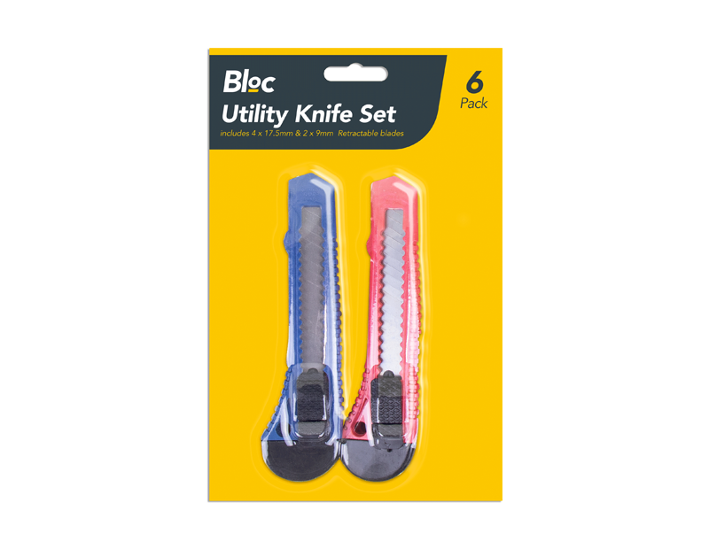 Utility Knife Set - 6 Pack