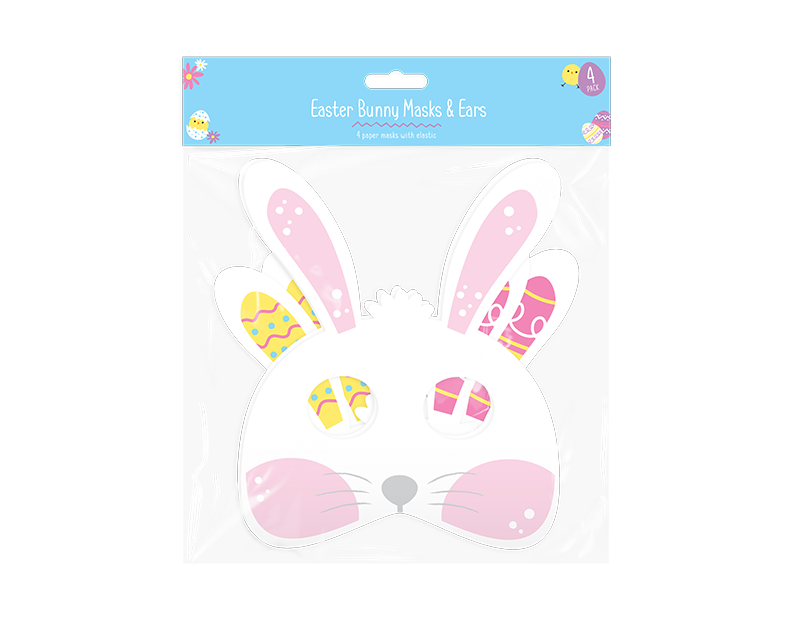 Easter Bunny Paper Mask & Ears - 4 Pack Easter Bunny Paper Mask & Ears - 4 Pack