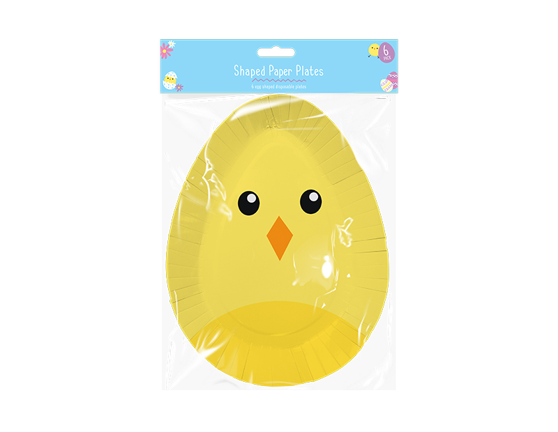 Easter Disposable Shaped Plates - 6 Pack Easter Disposable Shaped Plates - 6 Pack