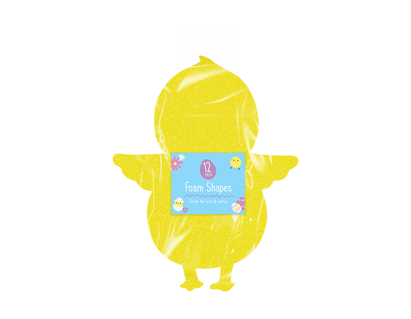 Easter Chick Foam Shapes - 12 Pack