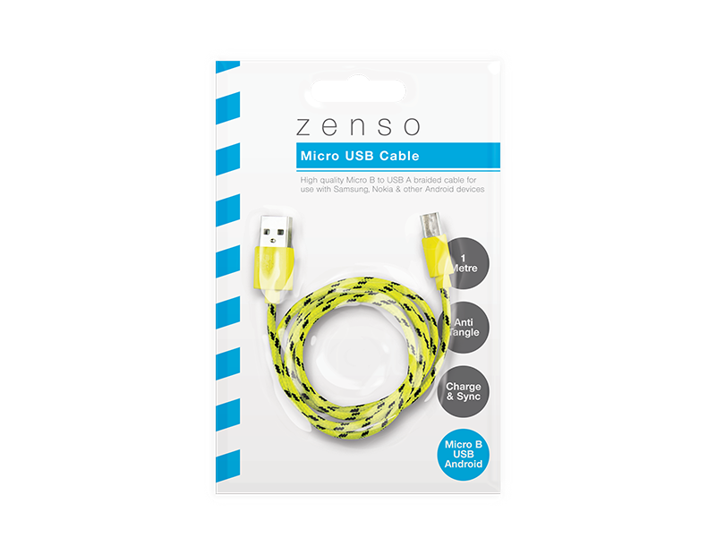 Micro Braided USB Cable 1m Micro Braided USB Cable 1m