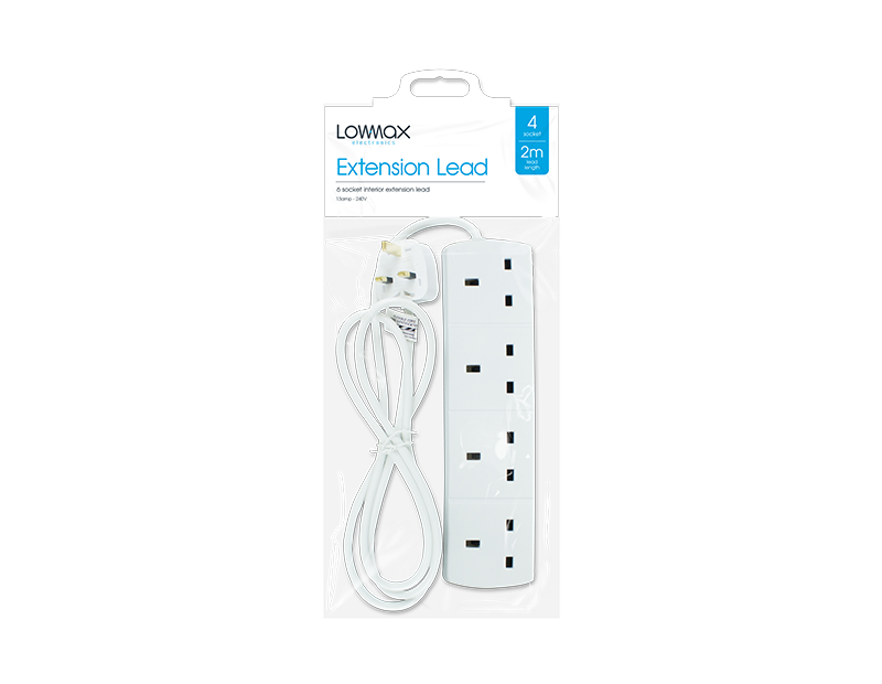 4 Socket Extension Lead 2m 4 Socket Extension Lead 2m