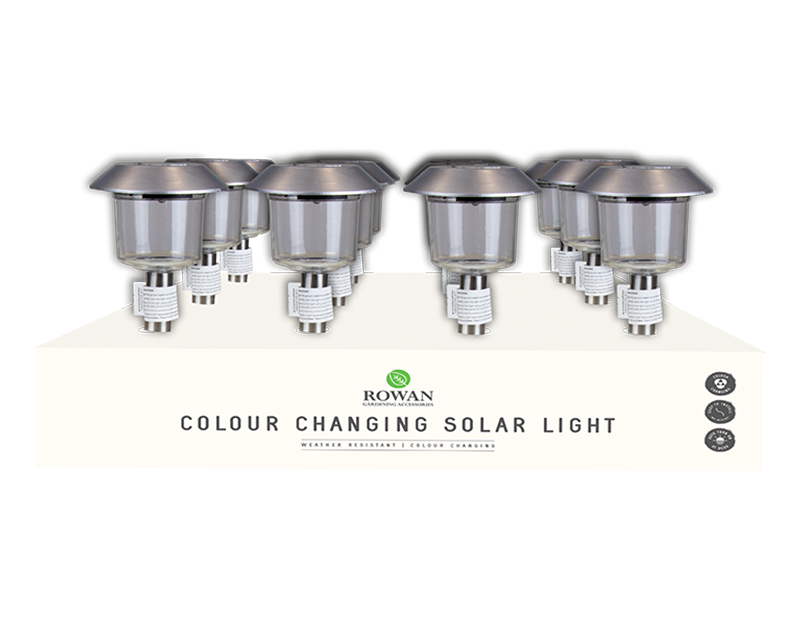 Colour Changing Solar Stake Light With PDQ Colour Changing Solar Stake Light With PDQ
