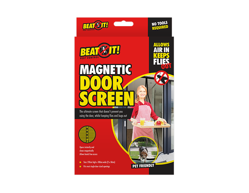 Magnetic Door Mesh Black Magnetic Door Screen