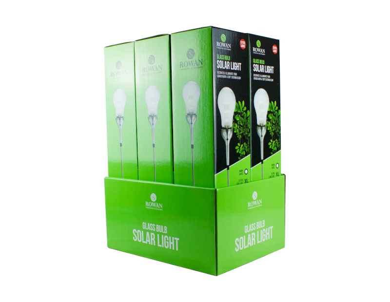 Giant Glass Bulb Solar Light With PDQ Giant Glass Bulb Solar Light
